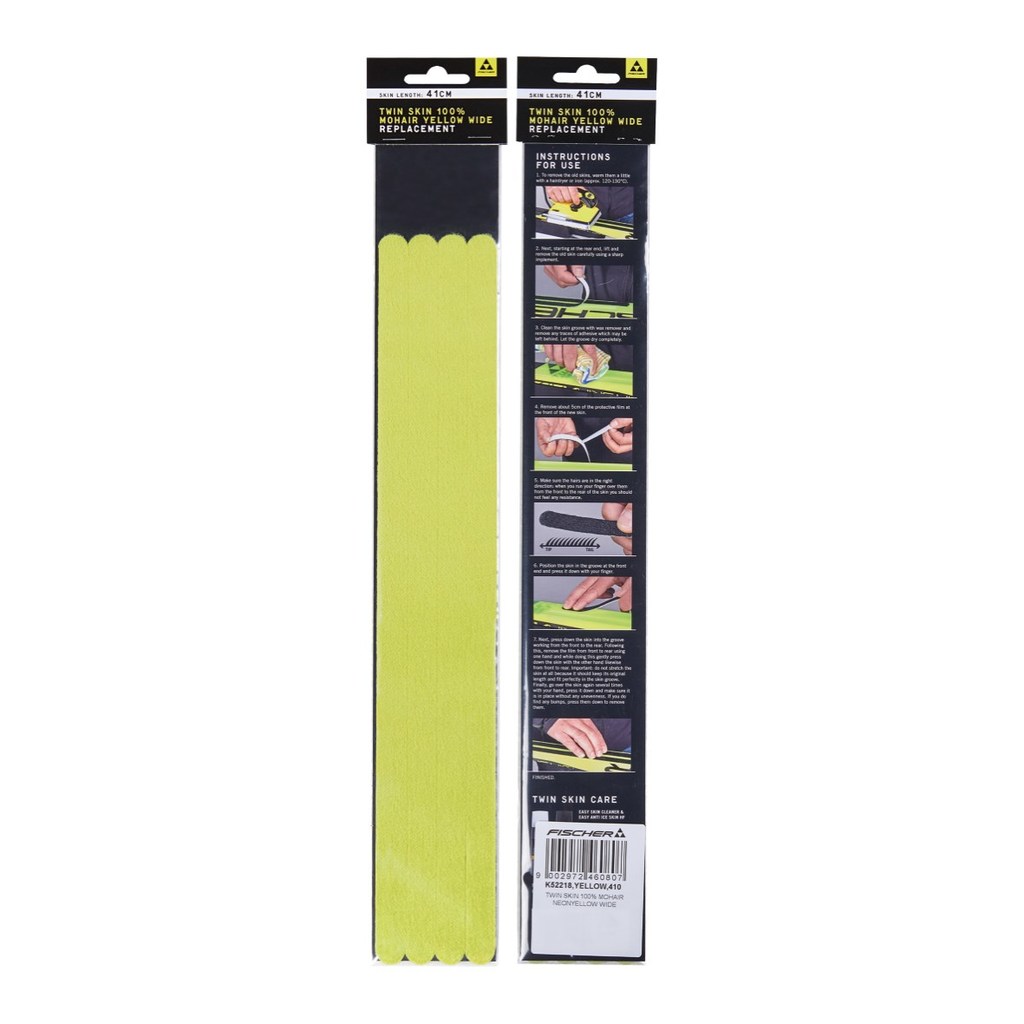 Fischer Twin Skin Mohair Yellow Wide