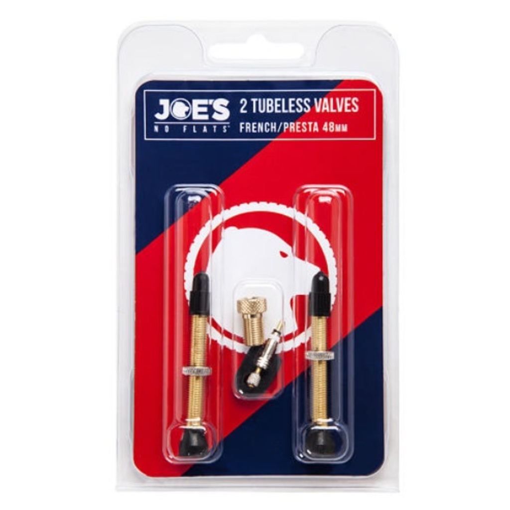 Joe´s No Flats 2x Tubeless French/Presta Valves 40 mm