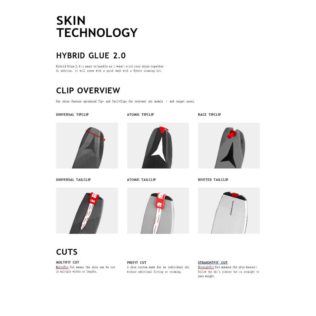 Skialp akcesoria Atomic Hybrid Skin 78/80