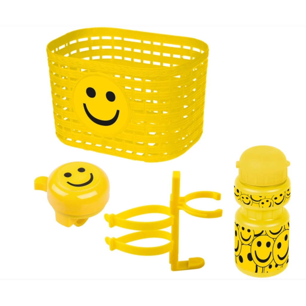 Messingschlager Rudolf Set Basket, Bell, Drinking Bottle