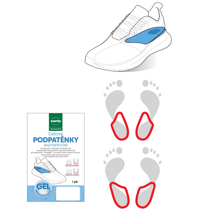 Sidas Gel Heel Insert asymmetric