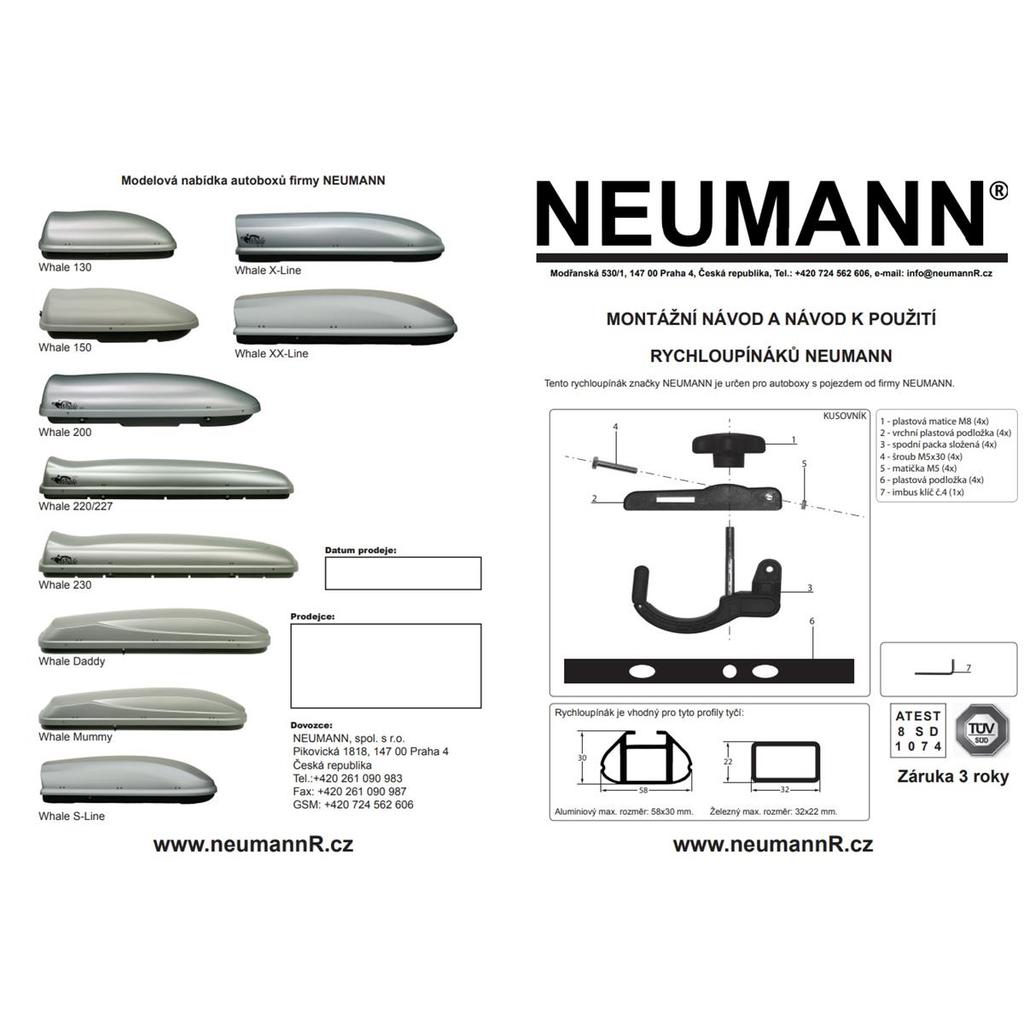 Bagażniki dachowe osprzęt Neumann Complete mounting kit