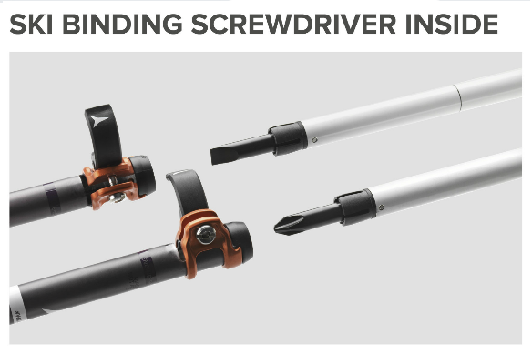 SKI BINDING SCREWDRIVER INSIDE